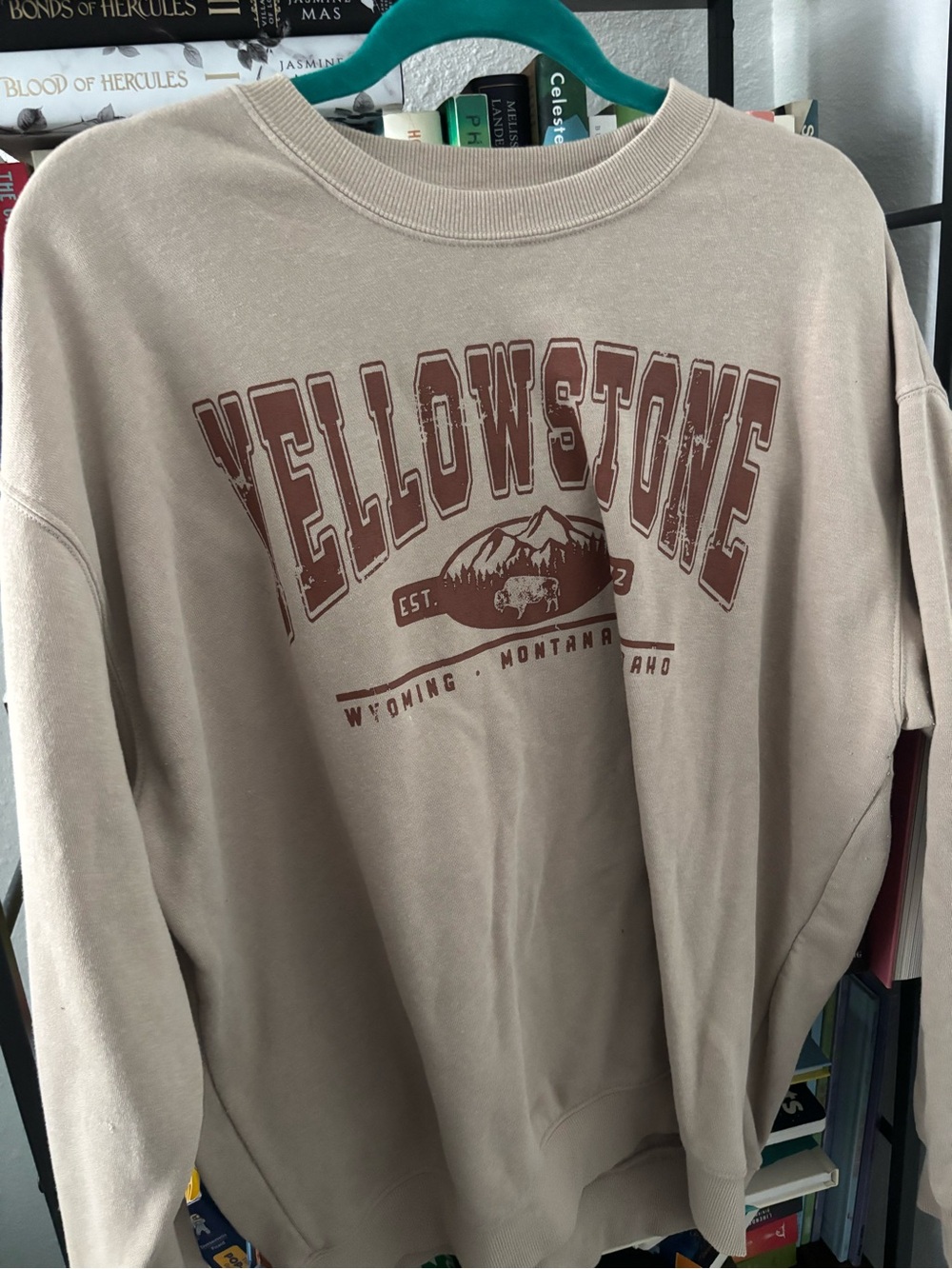 Yellowstone Graphic Crewneck Sweatshirt - Beige
